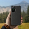 Шкіряна накладка Stenk Cover для Xiaomi Poco F7 Чорний