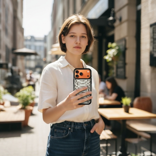 бампер на Apple iPhone 17 Pro Max Светло-серый Stenk ExBacker фото 3