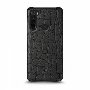 Шкіряна накладка Stenk Reptile Cover для Xiaomi Redmi Note 8 (2021) Чорна