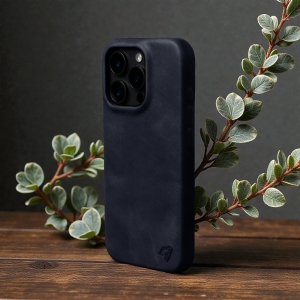 Stenk Cover Crazy Horse для Apple iPhone 16 Pro Синій