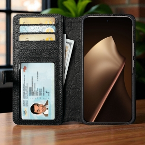 Чохол-портмоне Stenk Premium Wallet для Xiaomi 15T Pro Чорний