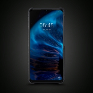 Шкіряна накладка Stenk WoodBacker для TECNO Spark 9 Pro Чорна