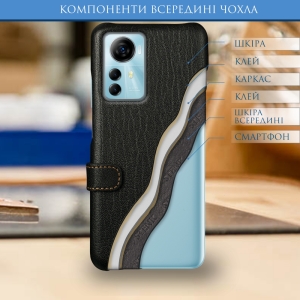 Чохол книжка Stenk Premium для ZTE Blade A72s Чорний