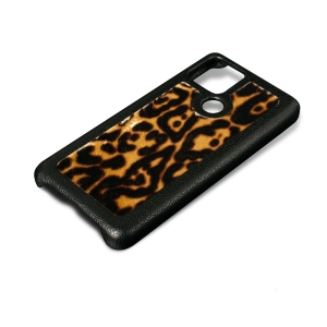 Шкіряна накладка Stenk ExBacker для Google Pixel 5 Леопард поні