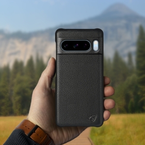 Шкіряна накладка Stenk Cover для Google Pixel 8 Pro Чорна