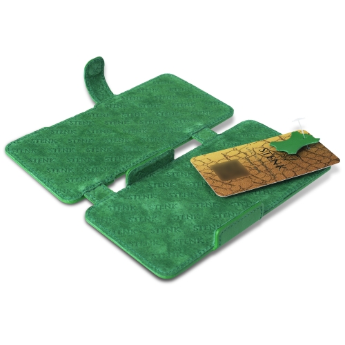 чехол-книжка на Motorola Moto G85 Зелёный  Prime фото 4