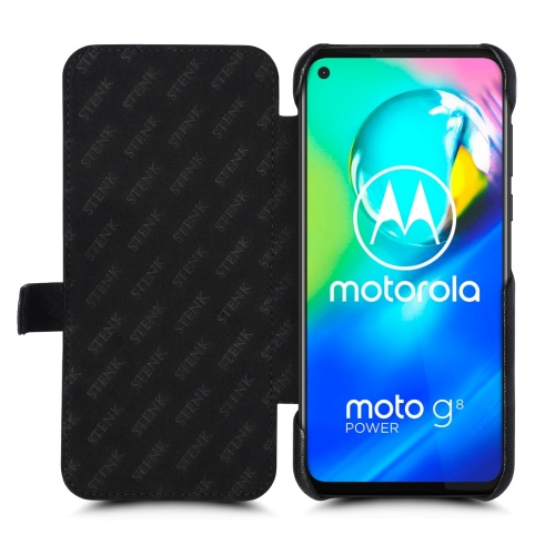 чехол-книжка на Motorola Moto G8 Power Черный Stenk Premium фото 2