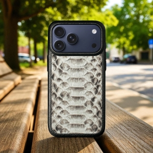 Шкіряна накладка Stenk ExBacker Python Scales для Apple iPhone 17 Pro