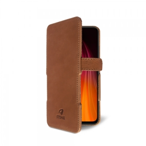 Чехол книжка Stenk Prime для Xiaomi Redmi Note 8 (2021) Camel