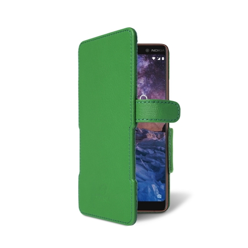 чехол-книжка на Nokia 7 Plus Зелёный Stenk Prime фото 2