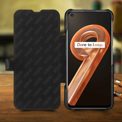 чехол-книжка на Realme 9i Черный Stenk Premium фото 2