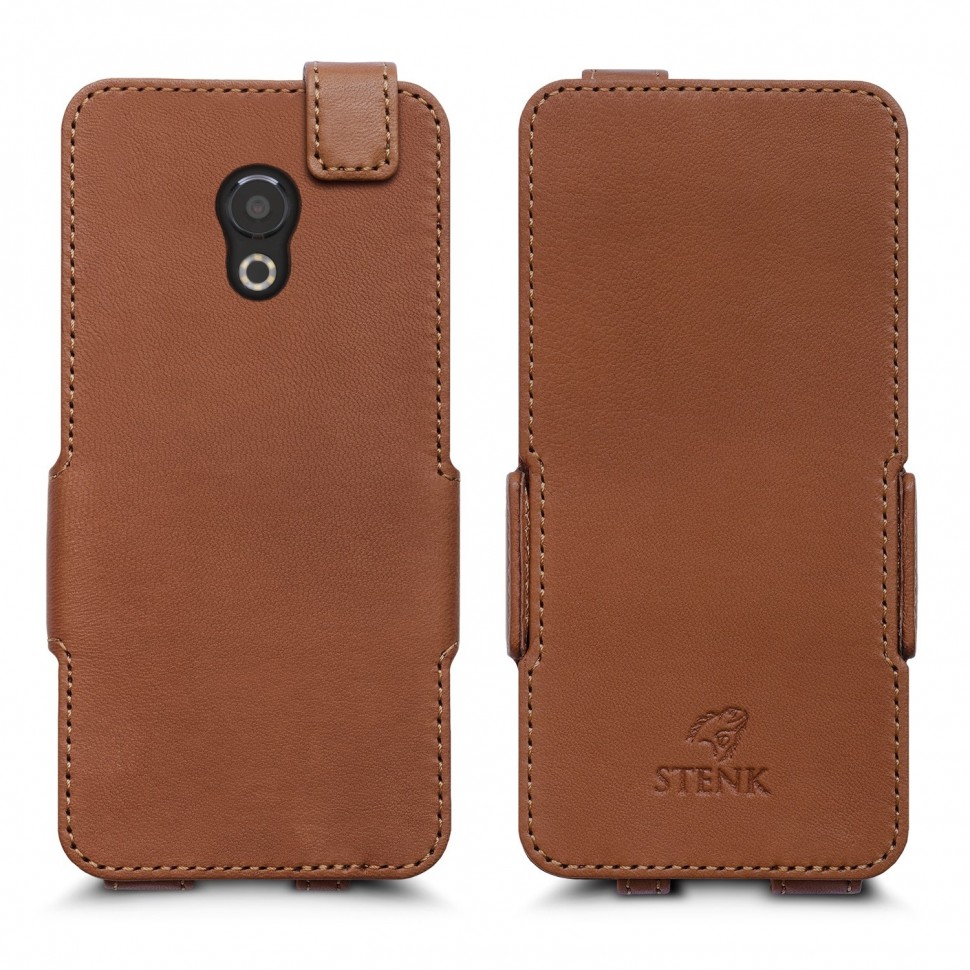 

Чехол флип Stenk Prime для Meizu 15 Lite Camel, Светло-коричневый