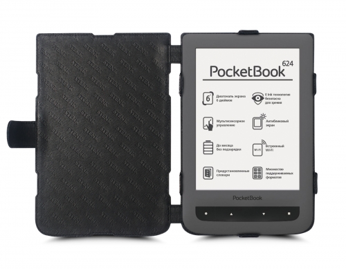 чехол-книжка на PocketBook  624 Черный Stenk Prime фото 2