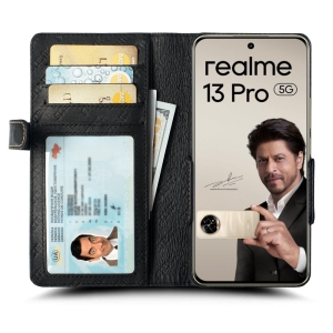 Чехол книжка Stenk Wallet для Realme 13 Pro Черный