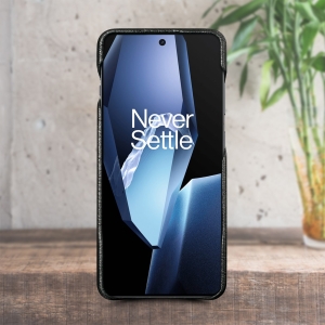 Шкіряна накладка Stenk WoodBacker для OnePlus 13 Чорний