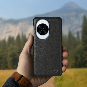 Шкіряна накладка Stenk Cover для HuaWei Nova 14 Pro Чорний