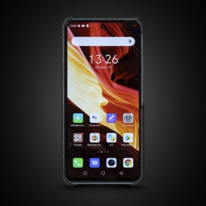 Шкіряна накладка Stenk WoodBacker для Infinix Note 10 Pro Чорна