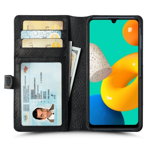 чехол-кошелек на Samsung Galaxy M32 Черный Stenk Premium Wallet фото 2