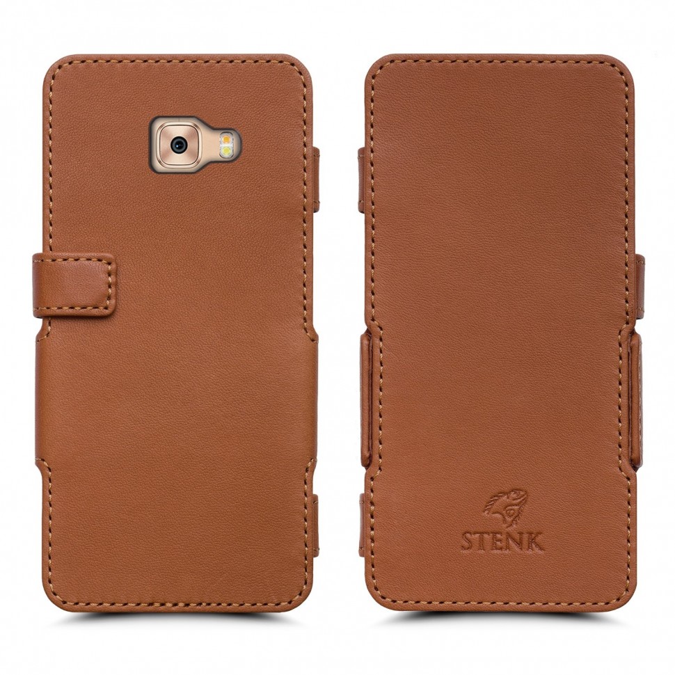 

Чехол книжка Stenk Prime для Samsung Galaxy C7 Camel, Светло-коричневый