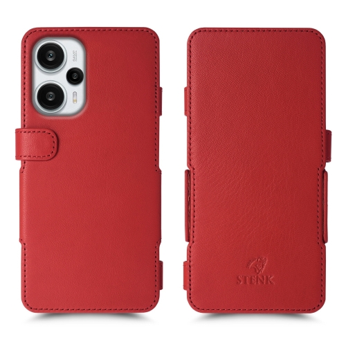 чехол-книжка на Xiaomi Redmi Note 12 Turbo Красный  Prime фото 1