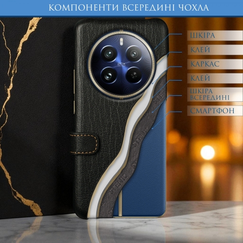 чехол-книжка на Realme 12 Pro Черный Stenk Premium фото 5