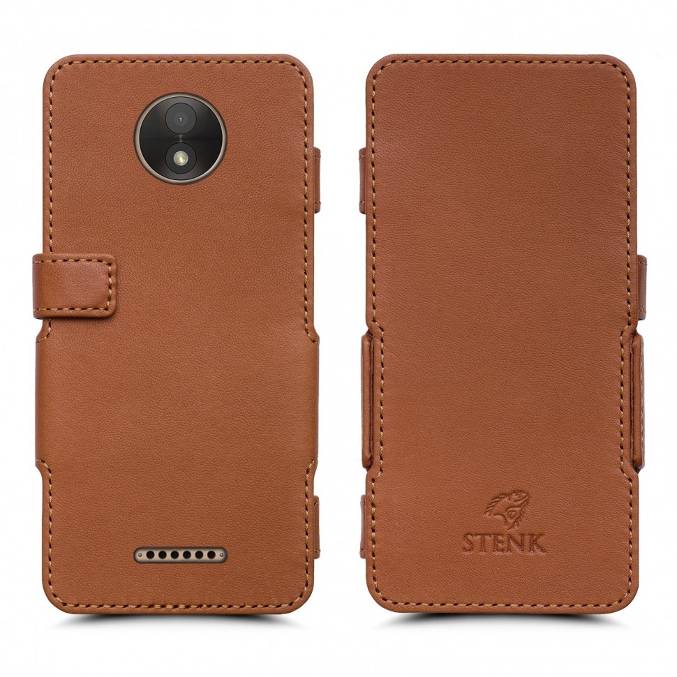 

Чехол книжка Stenk Prime для Motorola Moto C Plus (XT1723) Camel, Светло-коричневый