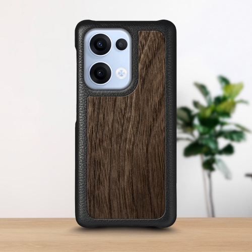бампер на OPPO Reno13 Чорний Stenk WoodBacker фото 1
