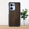 Шкіряна накладка Stenk WoodBacker для OPPO Reno13 Чорний