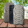 Футляр Stenk Sportage Python для Samsung Galaxy A55 Натуральный