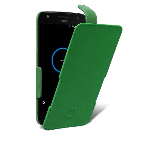 чехол-флип на Motorola Moto X4 Зелёный Stenk Prime фото 2