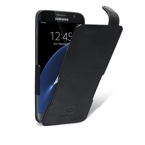 чехол-флип на Samsung Galaxy S7 Черный Stenk Prime фото 2