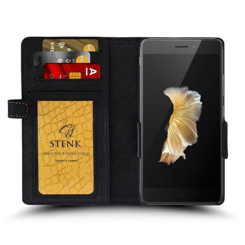 чохол-книжка на TP-LINK Neffos X1 Max Чорний Stenk Wallet фото 2