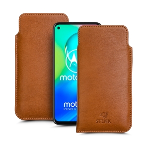 Футляр Stenk Elegance для Motorola Moto G8 Power Camel