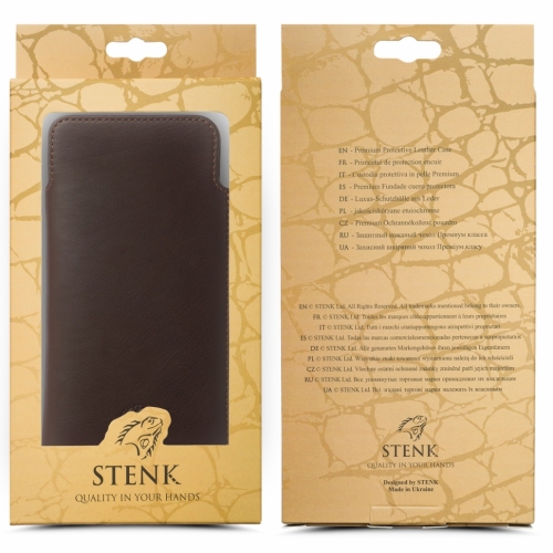 Футляр Stenk Elegance для Sony Xperia L4 Коричневый