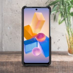 Шкіряна накладка Stenk Cover для Infinix Hot 40 Чорна