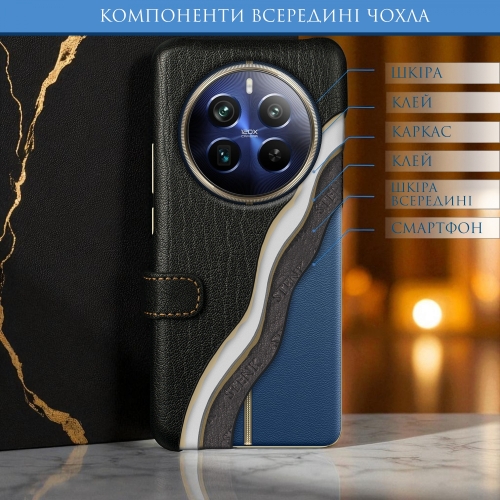 чехол-книжка на Realme 12 Pro Plus Черный Stenk Premium фото 5