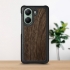Кожаная накладка Stenk WoodBacker для Xiaomi Poco X7 Pro Черный