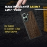 Кожаная накладка Stenk WoodBacker для Xiaomi Poco X7 Pro Черный