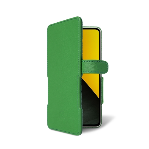 чехол-книжка на Xiaomi Poco M7 Pro 5G Зелёный  Prime фото 2