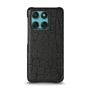 Шкіряна накладка Stenk Reptile Cover для Motorola Edge 60 Fusion Чорний