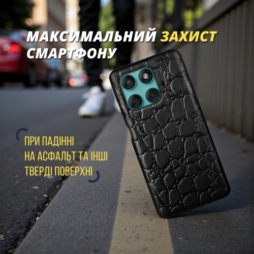бампер на Motorola Edge 60 Fusion Черный Stenk Reptile фото 4