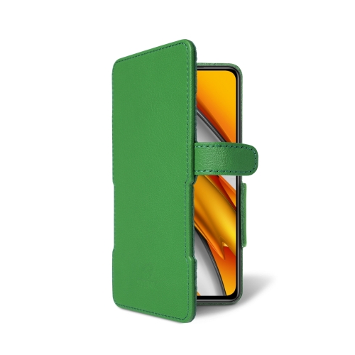 чехол-книжка на Xiaomi Poco F3 Зелёный Stenk Prime фото 2