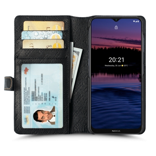 чехол-кошелек на Nokia G20 Черный Stenk Premium Wallet фото 2