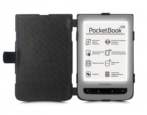 чехол-книжка на PocketBook 626 Черный Stenk Prime фото 2