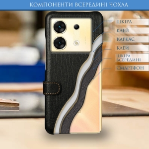 Чехол книжка Stenk Premium для Infinix Zero 30 Чёрный