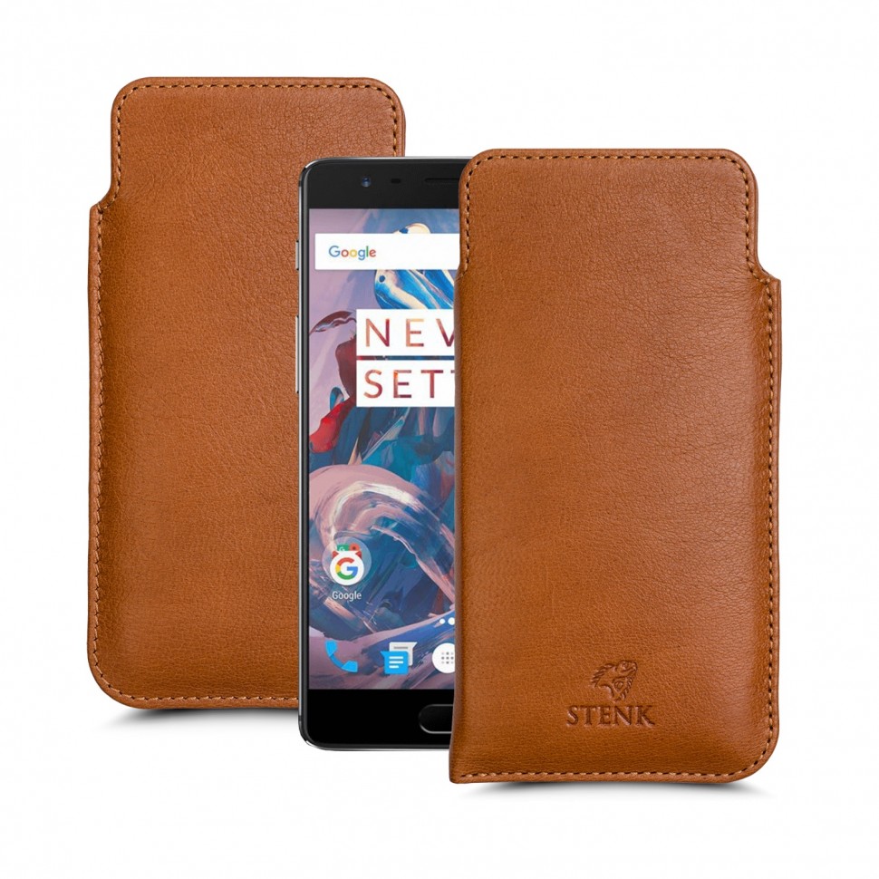 

Футляр Stenk Elegance для OnePlus 3 Camel, Светло-коричневый
