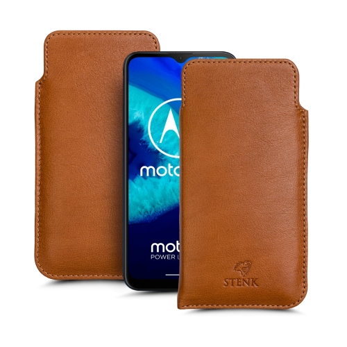 чехлы-футляры на Motorola Moto G8 Power Lite Светло-коричневый Stenk Elegance фото 1
