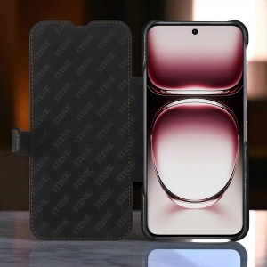 Чехол книжка Stenk Premium для OPPO Reno12 Чёрный