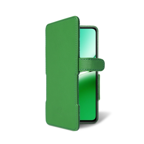чехол-книжка на OPPO Reno12 FS Зелёный  Prime фото 2