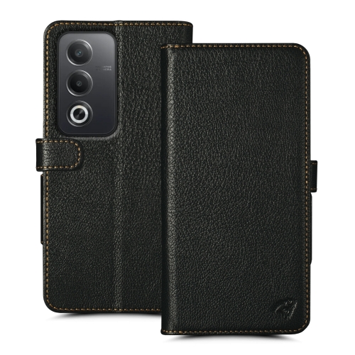 чехол-книжка на OPPO A80 Черный Stenk Wallet фото 1